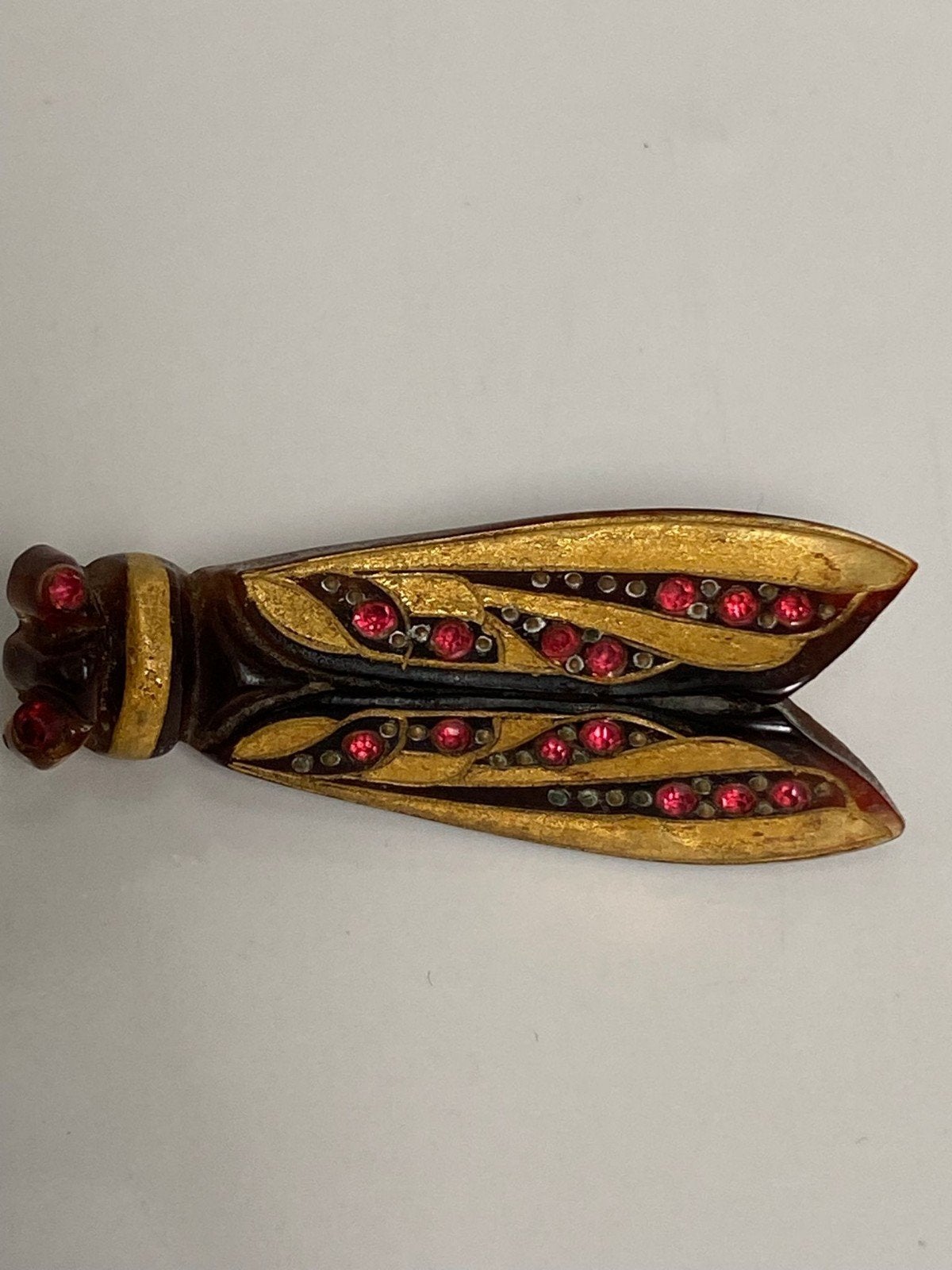 30 jaren cicade broche steentjes, Verzenden, Overige materialen, Broche
