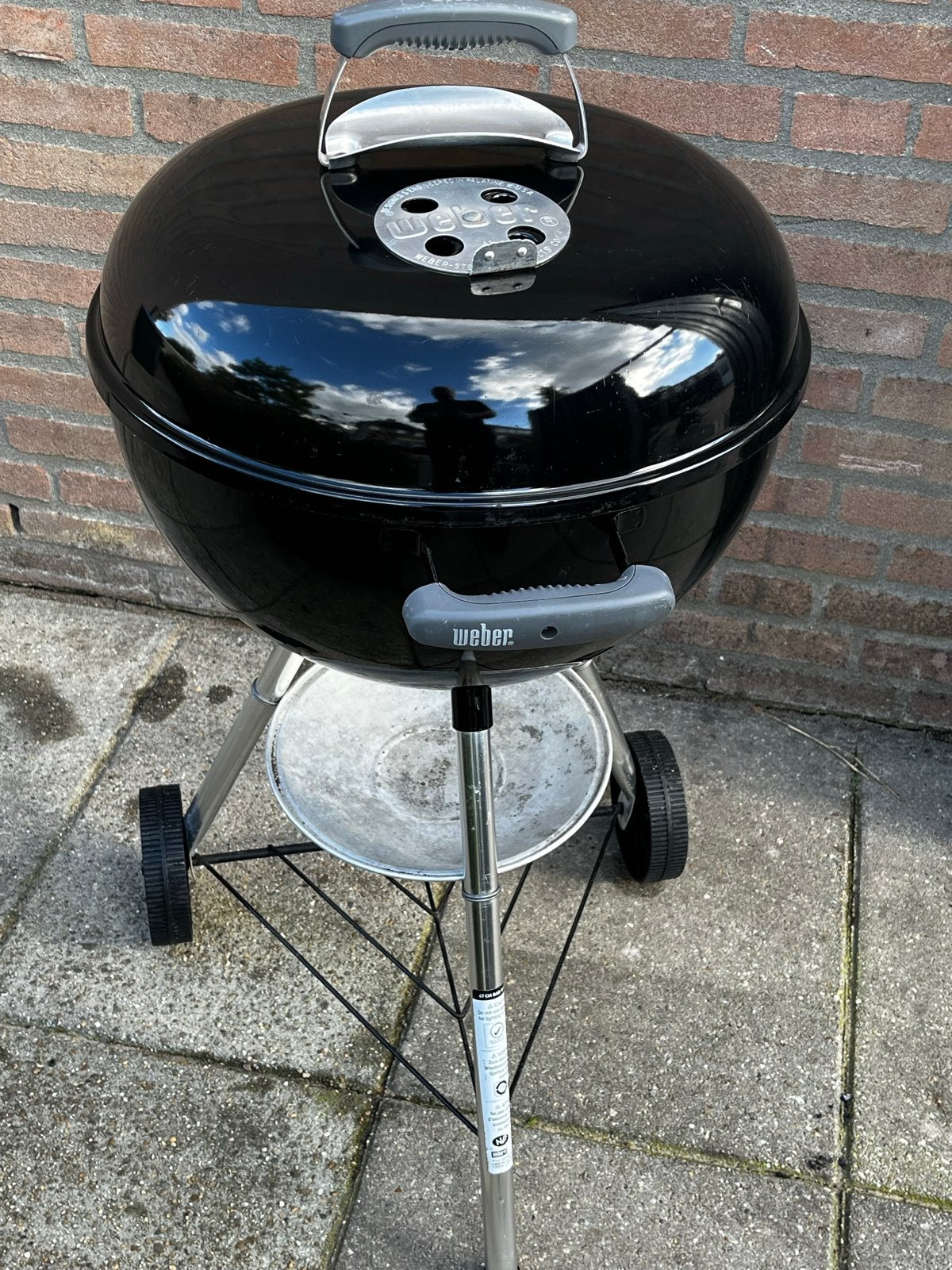Weber Kettle 47 cm - Gebruikt met nieuwe hoes, Ophalen, Gebruikt