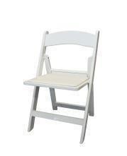 Weddingchair witte Klapstoel resinchair trouwstoel, Ophalen of Verzenden, Nieuw, Versiering, Abraham of Sarah