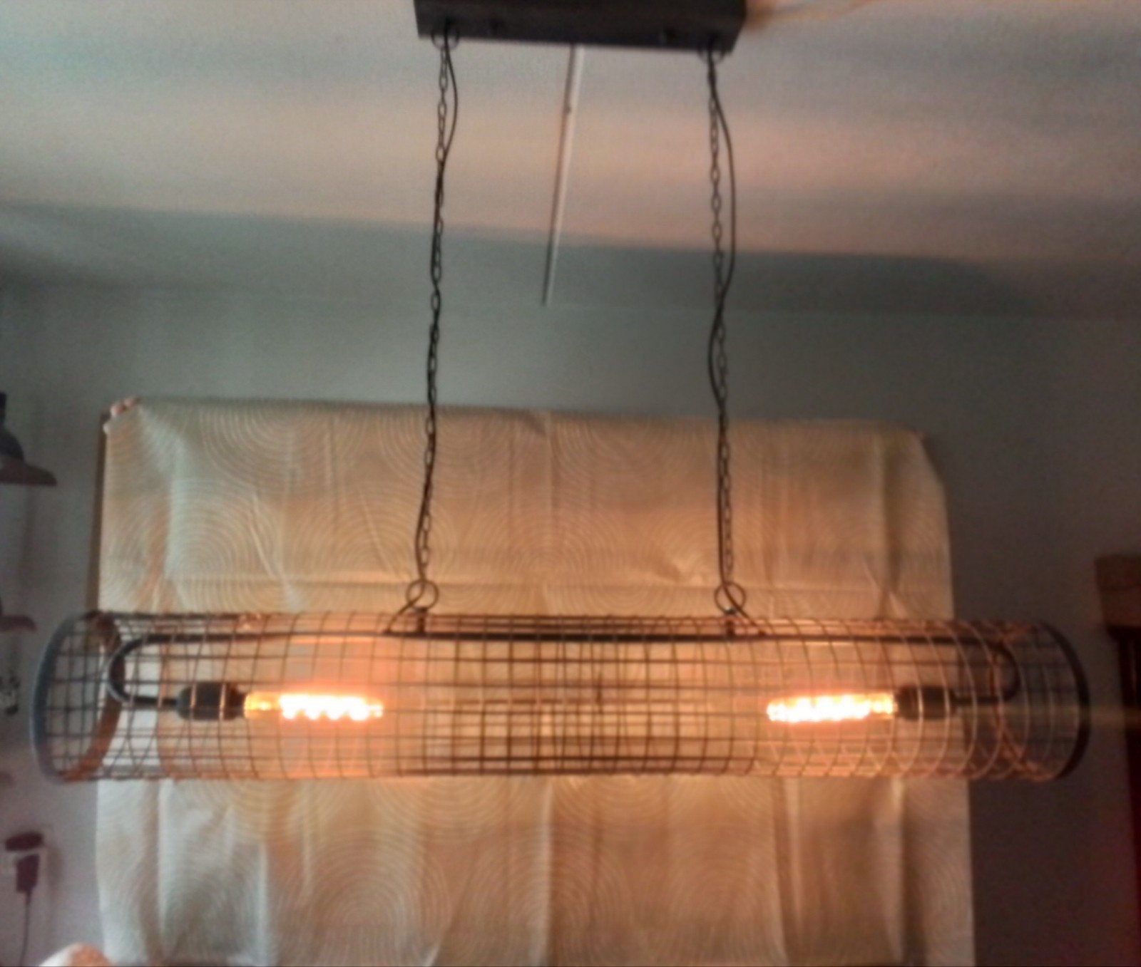 hanglamp industrieel, Huis en Inrichting, Ophalen, E27 (groot), Zo goed als nieuw, Metaal