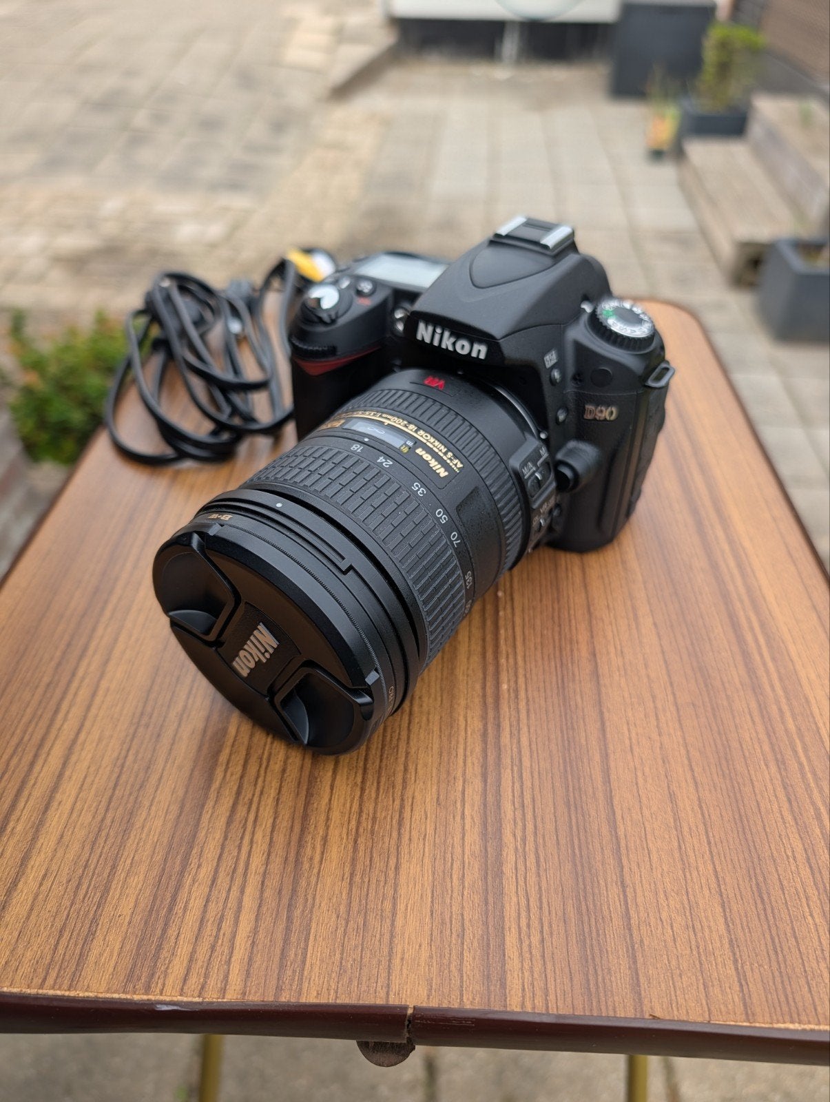 Nikon D90 spiegelreflexcamera met 18-200mm VR lens, Ophalen, Gebruikt, Spiegelreflex, Nikon