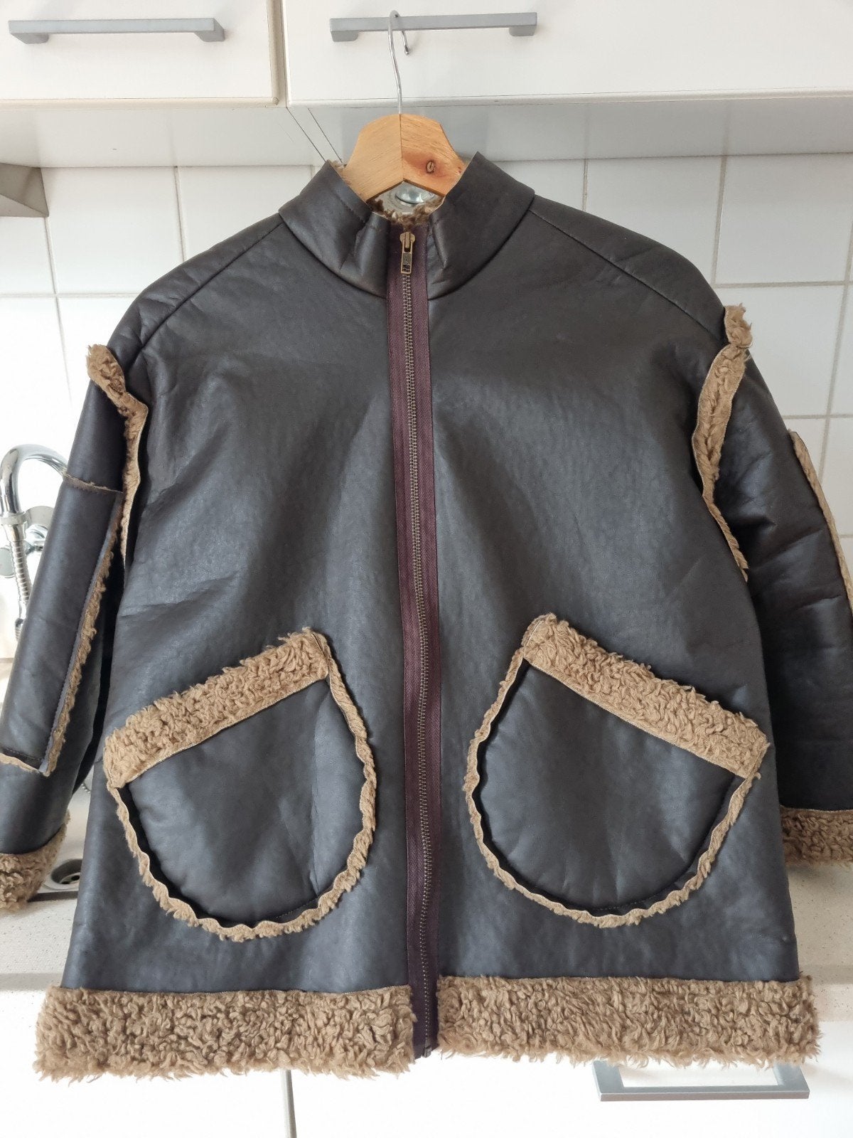 Leren dames jas - Kamiel & Pupilla, Kleding | Dames, Maat 38/40 (M), Kamiel & Pupilla, Bruin, Ophalen of Verzenden