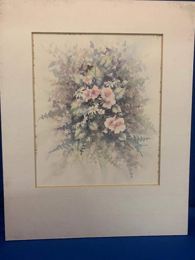 Boeket bloemen prent, Ophalen of Verzenden, Niet bekend, Niet bekend, Niet bekend