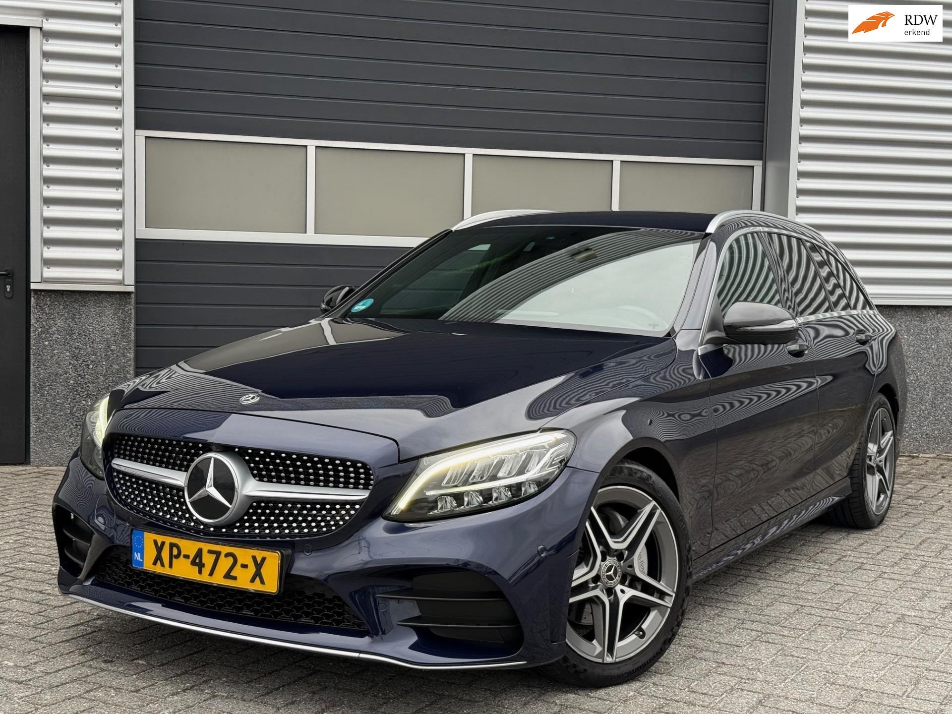 Mercedes-Benz C-klasse Estate 180 AMG Comand Camera, Auto's, Automaat, Blauw, 84 €/maand, 750 kg