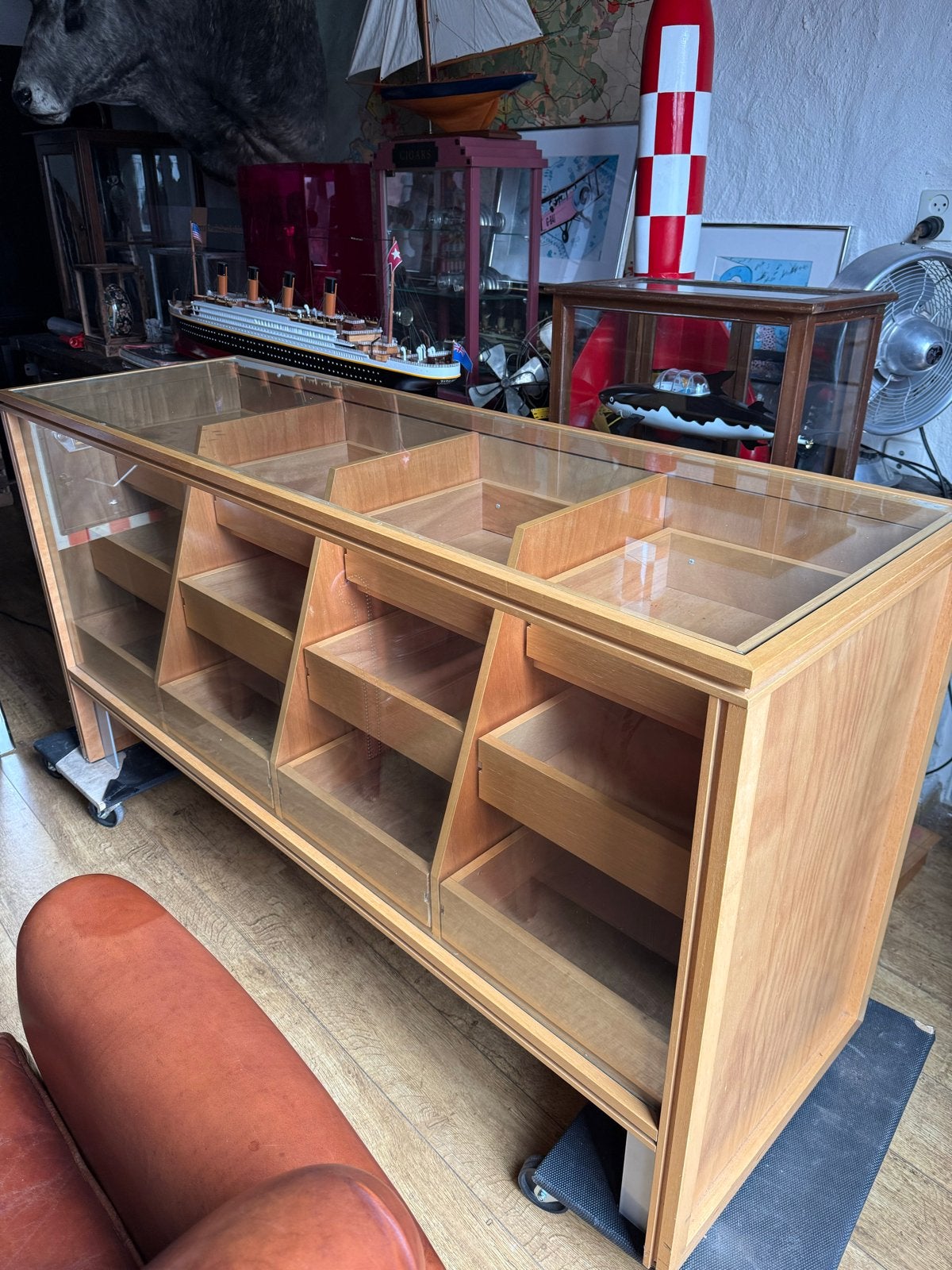 Vintage Beukenhouten Toonbank met 12 Laden - Jaren '60/'70, Ophalen