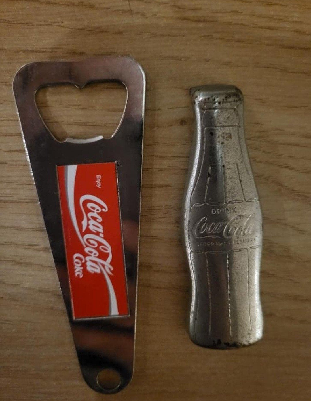 2 metalen flesopeners Coca-Cola, Ophalen of Verzenden, Gebruikt