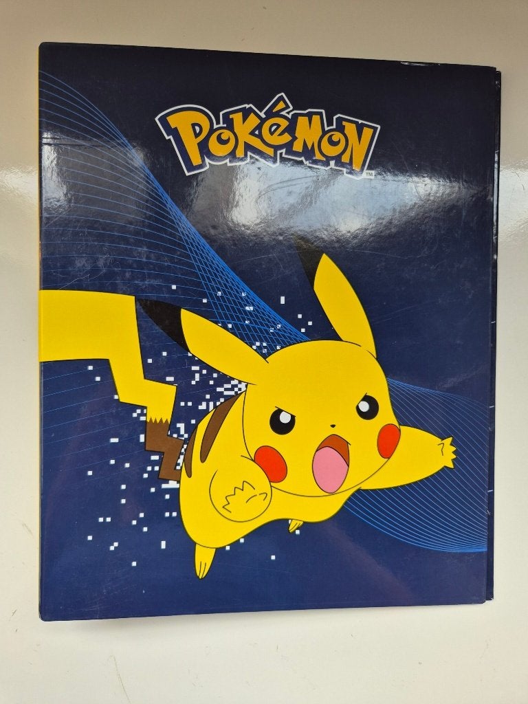 Vintage Official Pokémon 3-Ring Binder WOTC 1999 (Blauw / Pi, Verzenden, Gebruikt