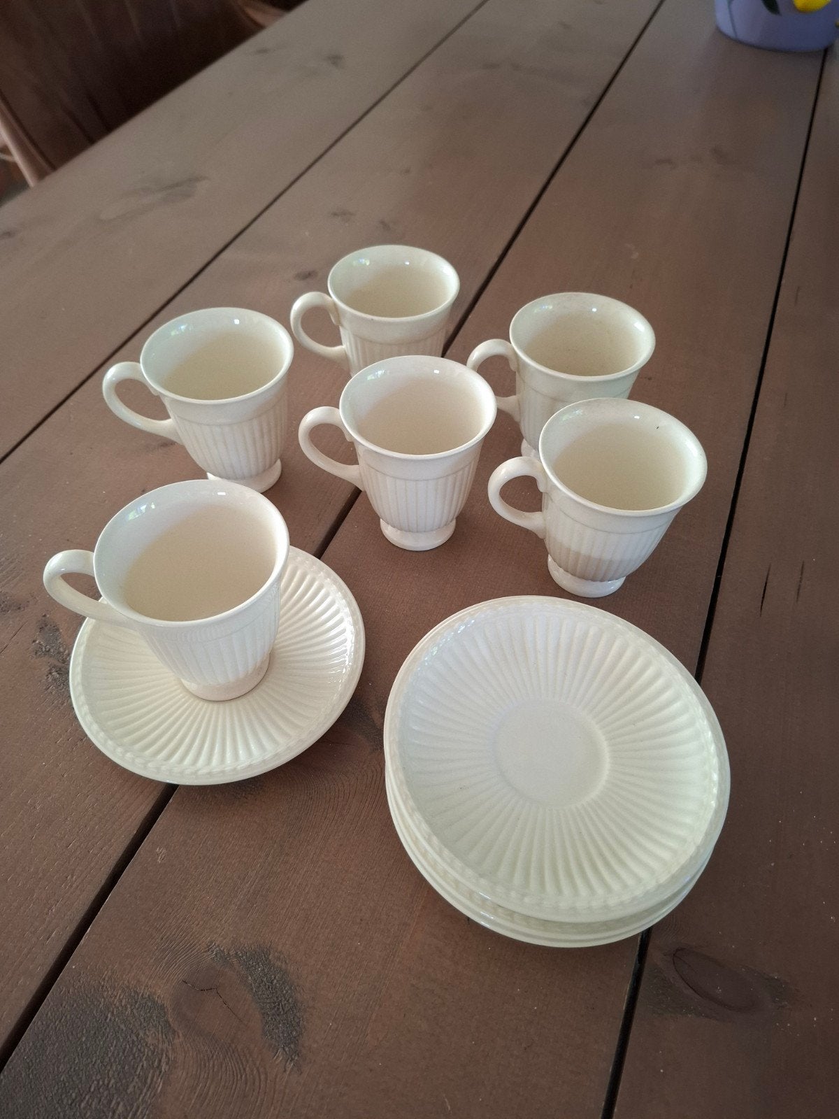 Wedgwood Barlaston Etruria Koffie/Theekopjes met Schotels, Ophalen of Verzenden