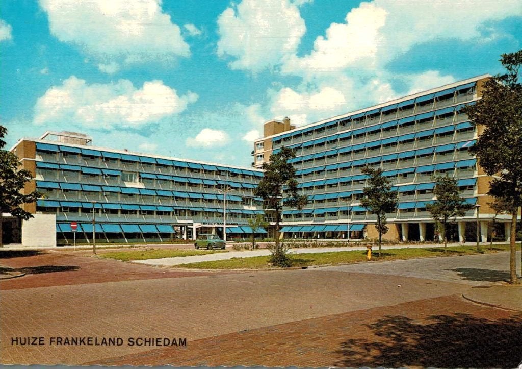 SCHIEDAM Huize Frankeland, Ophalen of Verzenden, 1960 tot 1980, Gelopen, Zuid-Holland