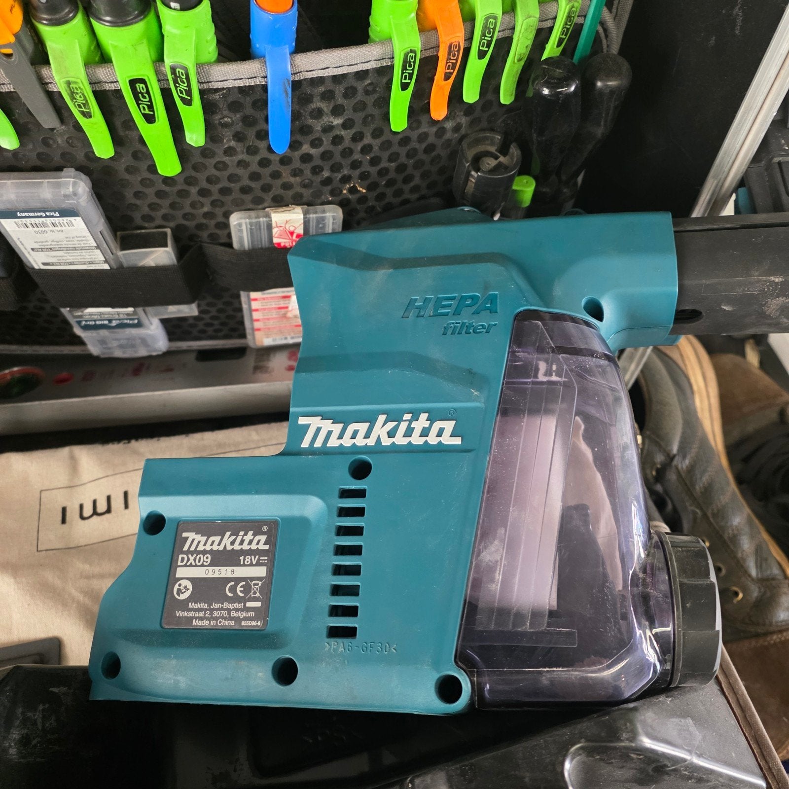 Makita DX09 18V Stofzuiger voor Klopboormachine (HEPA), Doe-het-zelf en Verbouw, Ophalen of Verzenden
