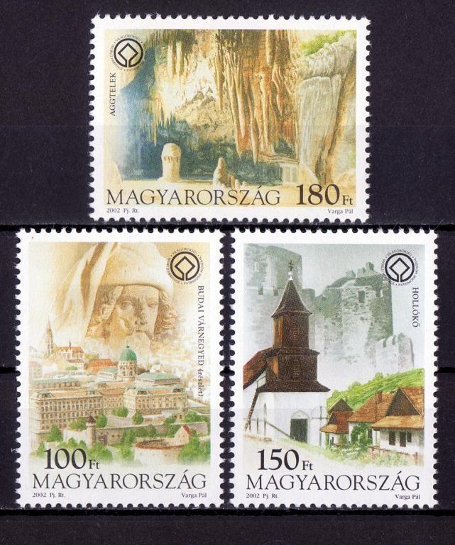 Hongarije, UNESCO werelderfgoed, Mi. 4736-4738 postfris, Verzenden, Postfris