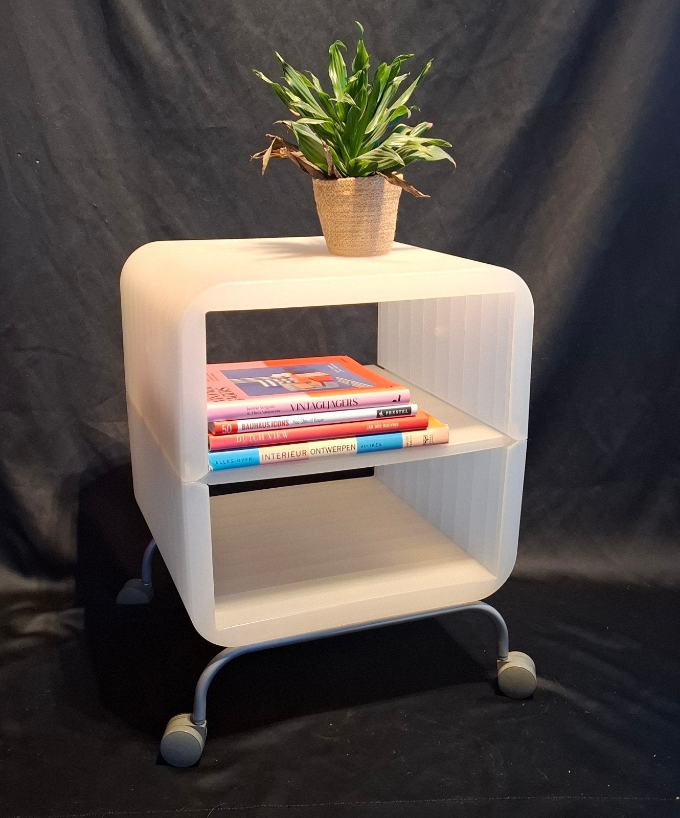 Zeldzaam Vintage Ikea Prelat Bijzettafeltje (2x), Ophalen of Verzenden, Rechthoekig, Minder dan 55 cm