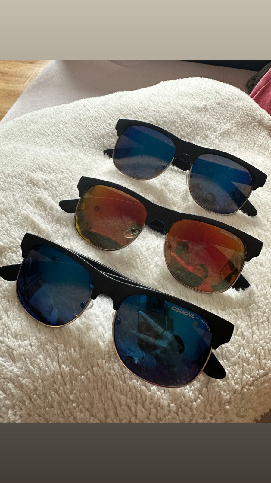3 Zonnebrillen samen te koop, Sieraden, Tassen en Uiterlijk, Overige merken, Gebruikt, Zonnebril, Zwart