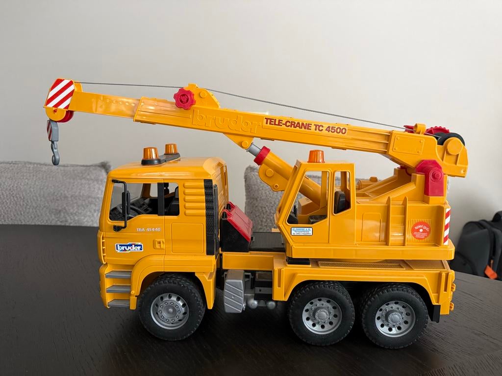 Bruder TGA Kraanwagen TC 4500 - MAN TGA 41.440 Speelgoed, Ophalen, Zo goed als nieuw