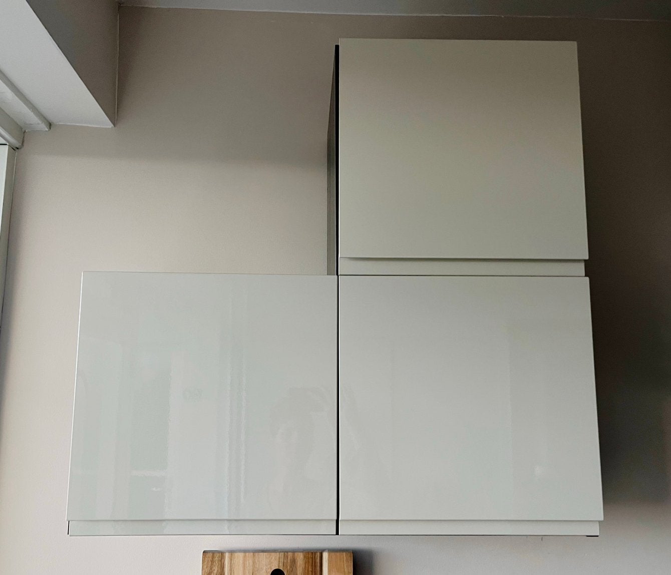 IKEA metod bovenkast 80x40 + 40x40 beige hoogglans, Ophalen, Gebruikt, Minder dan 150 cm, Minder dan 100 cm