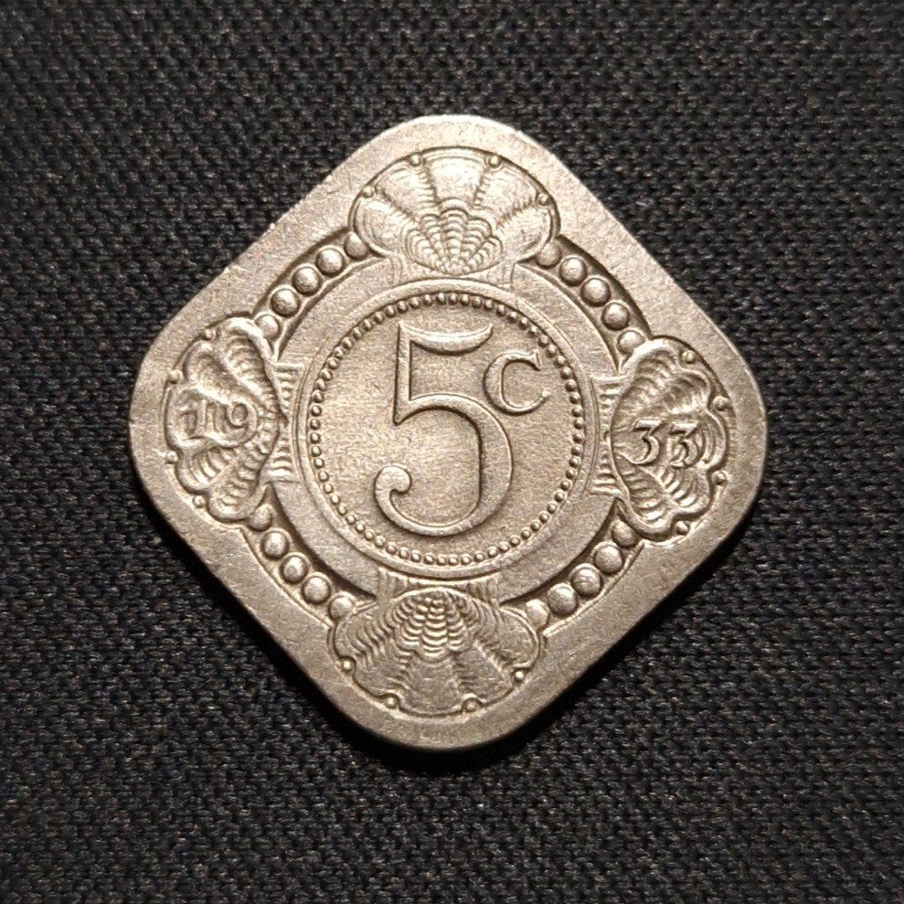 5 cent 1933, Verzenden, Koningin Wilhelmina, 5 cent, Losse munt