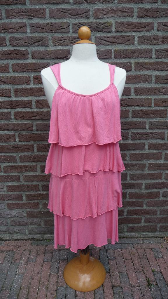 roze zomerjurk maat 44, Maat 42/44 (L), Ophalen of Verzenden, Zo goed als nieuw, Roze