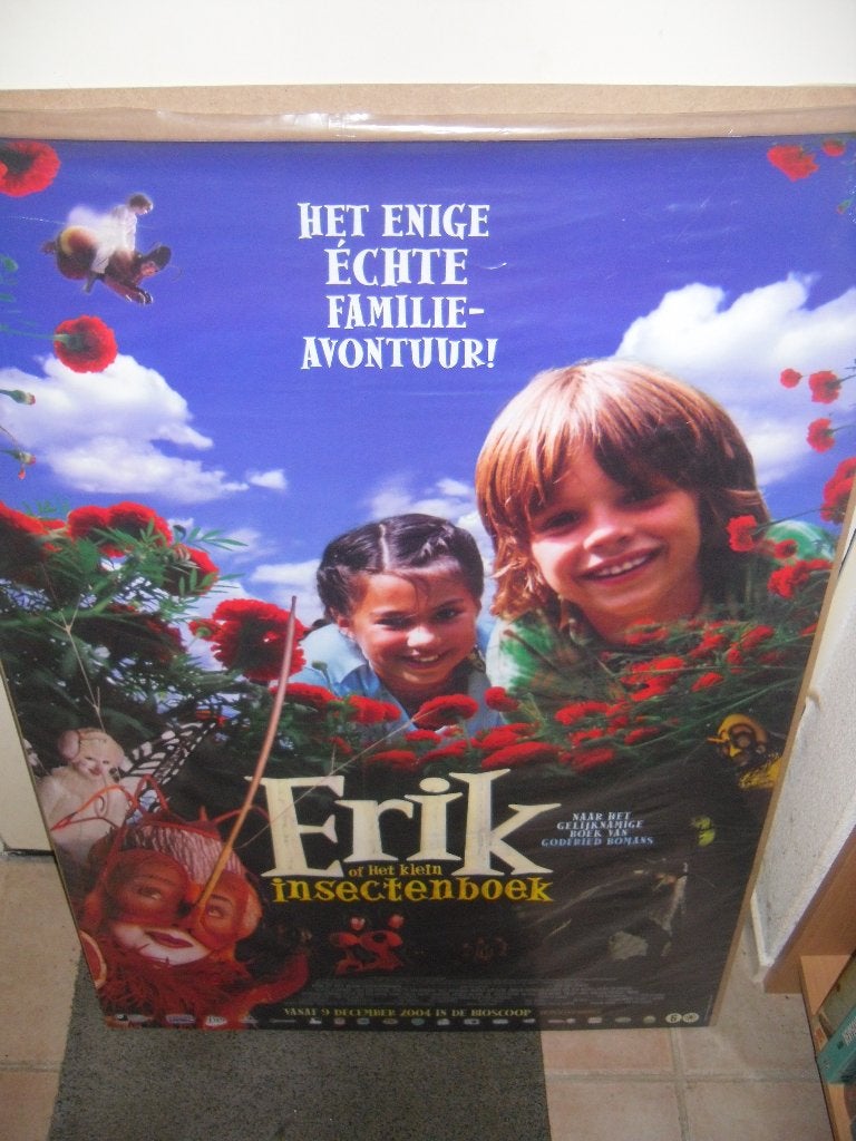 Erik en het klein insectenboek Filmposter, Ophalen, Gebruikt, A1 t/m A3, Film en Tv