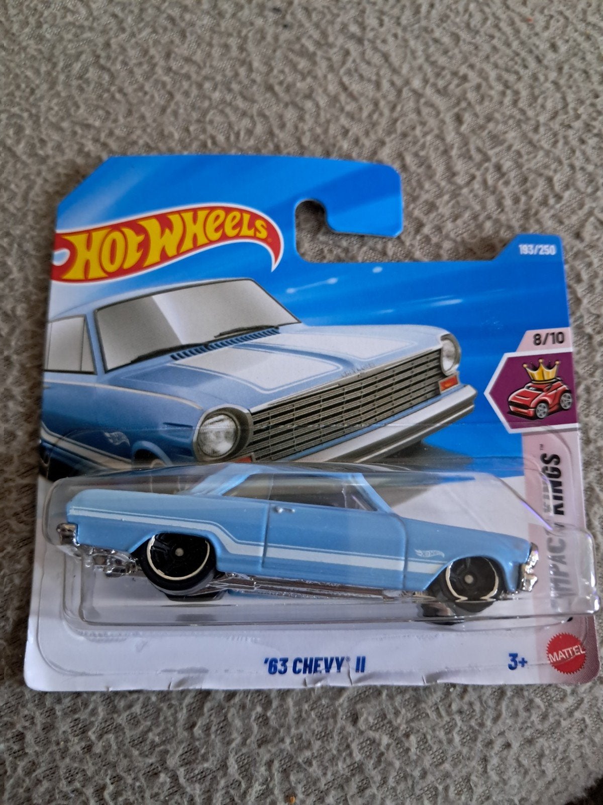 Hot Wheels 83 Chevy II blauw nieuw in verpakking, Ophalen of Verzenden, Nieuw, Auto