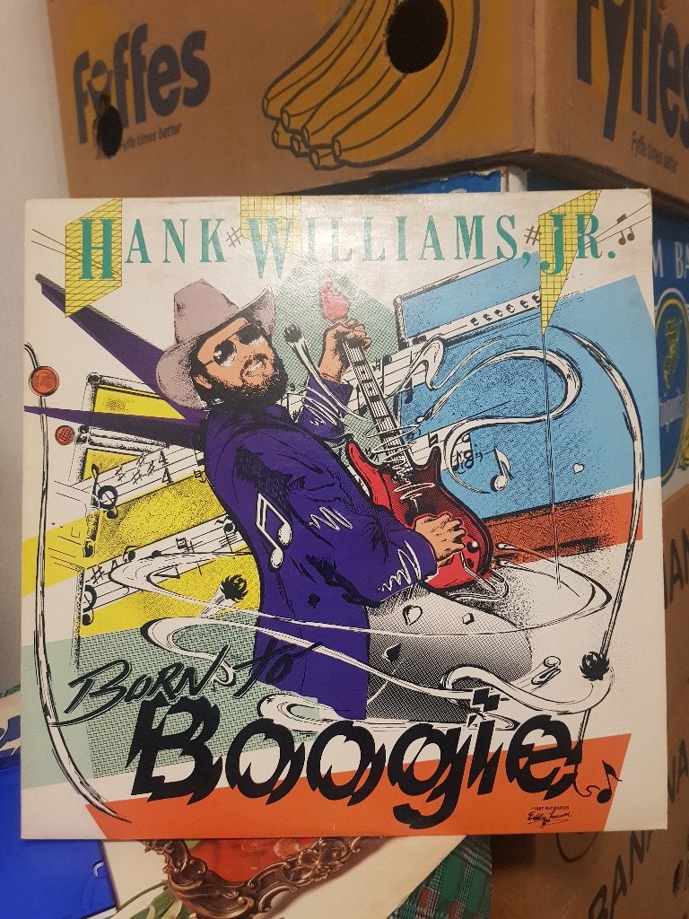 lp Hank Williams  Jr.-Born to boogie (Z234-247), Ophalen of Verzenden, Zo goed als nieuw, 12 inch