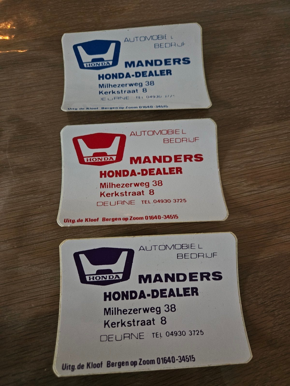 Honda Dealer Manders Deurne, Ophalen of Verzenden