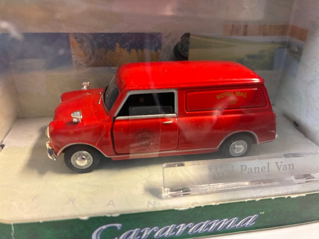 27109: Mini Panel Van - Royal Mail - Cararama 1:43, Hobby en Vrije tijd, Bottgerstr 2-14, 65439 Florsheim, Germany, Auto, Nieuw