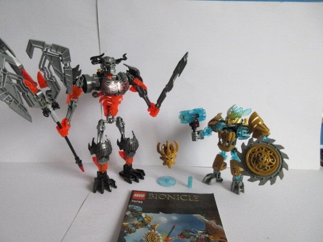 70795 Bionicle Mask Maker vs. Skull Grinder met bouwtekening, Bionicle, Lego, Inclusief instructies, Ophalen of Verzenden
