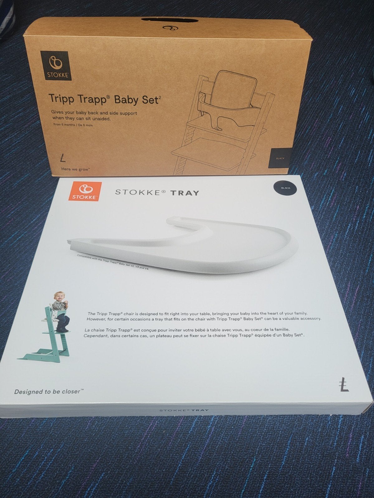 Tripp Trapp Baby Set met Stokke Tray, Kinderen en Baby's, Kinderstoelen, Ophalen, Nieuw, Meegroeistoel