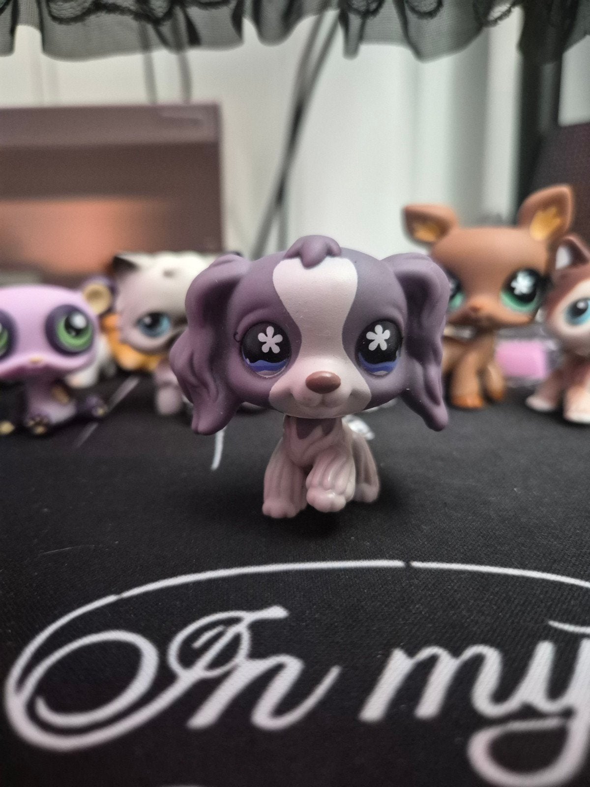 LPS Littlest Pet Shop Hondje Paars Wit, Ophalen of Verzenden, Zo goed als nieuw