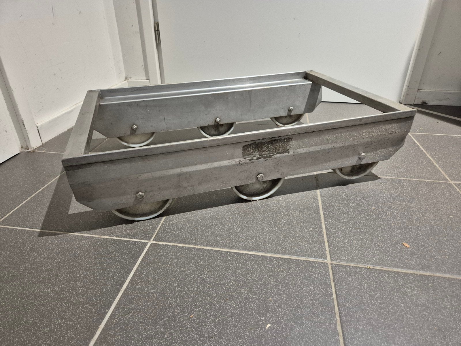 Euro container transport trolley roller dolly, Doe-het-zelf en Verbouw, Transportwagens, Ophalen, Transportkar, Onbekend, Onbekend