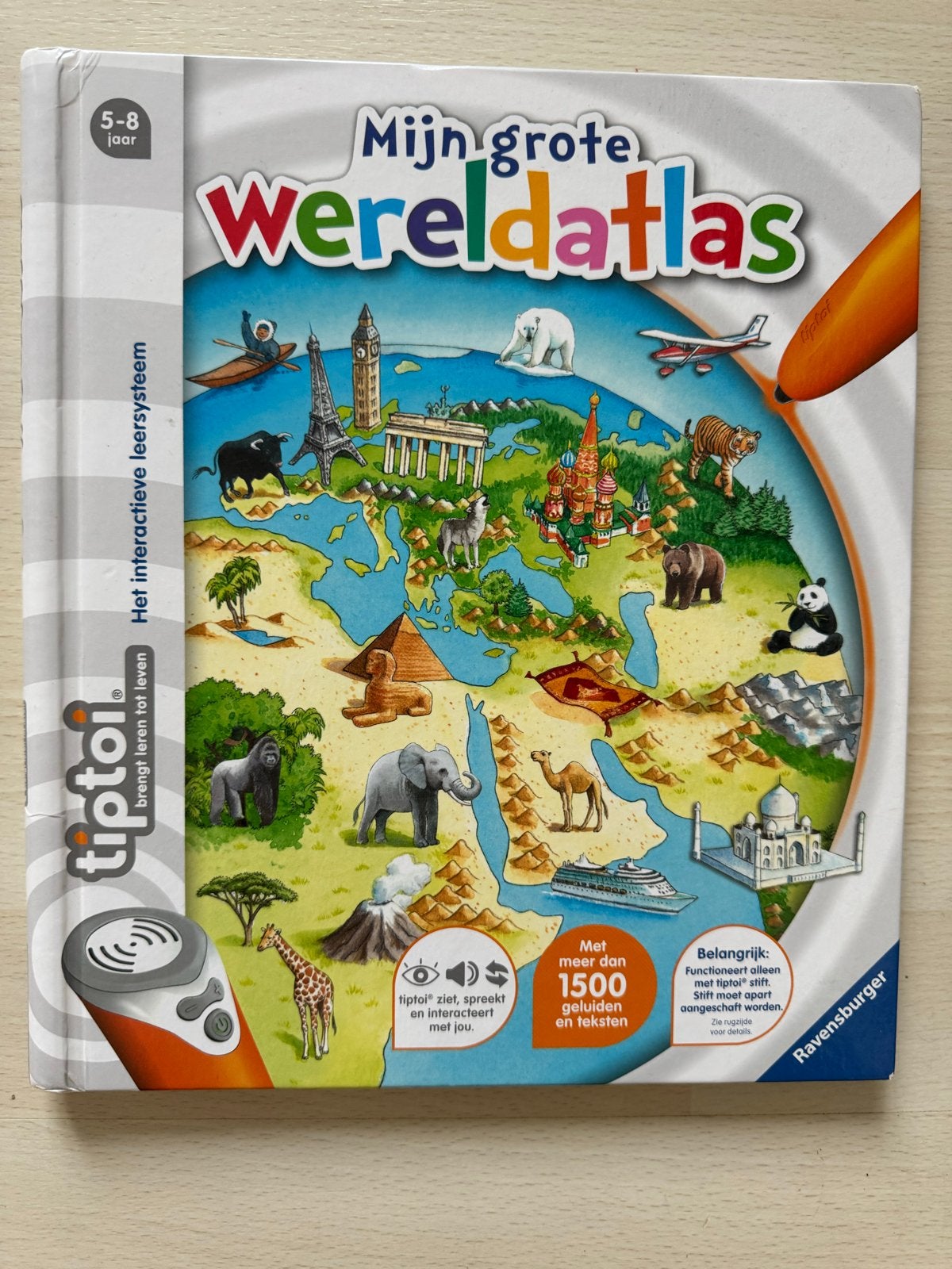 Mijn Grote Wereldatlas - Tiptoi Interactief Leersysteem, Kinderen en Baby's, Ophalen of Verzenden