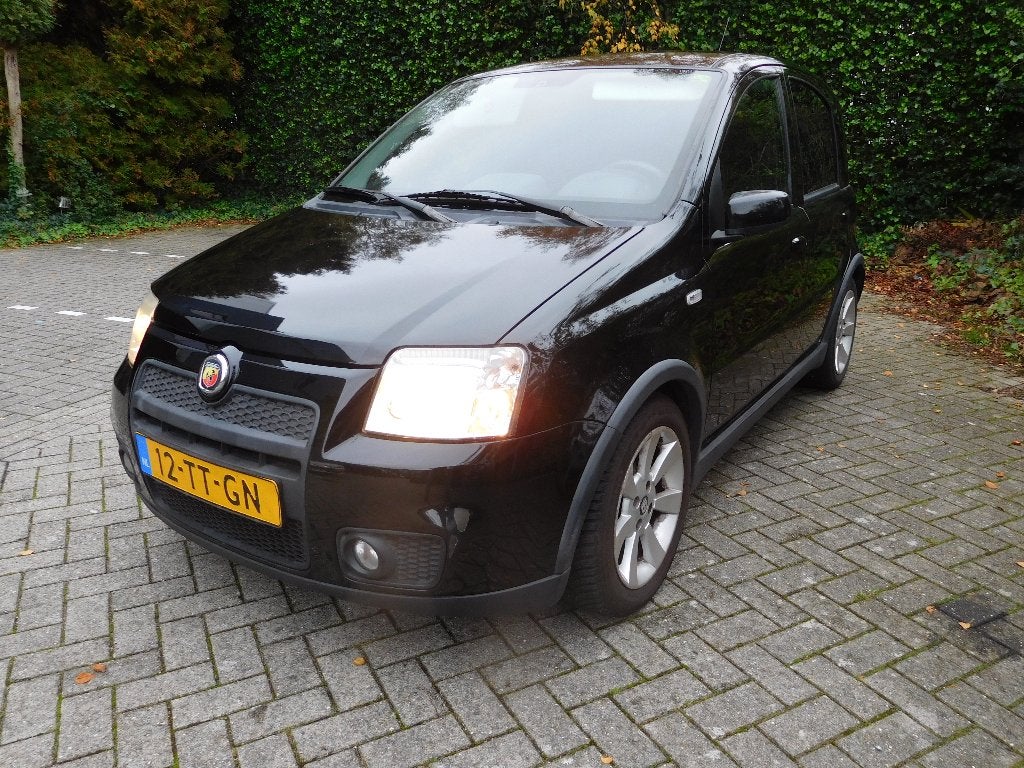 Fiat Panda 1.4 16V 100HP 2007 Zwart, Voorwielaandrijving, 100 pk, Zwart, Origineel Nederlands