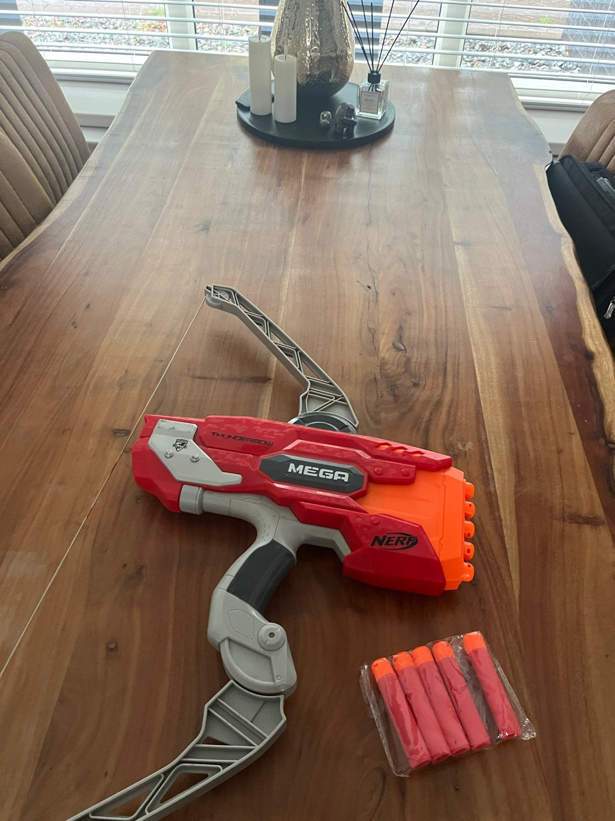 Nerf N-Strike Mega Thunderbow met pijlen, Ophalen, Gebruikt, Jongen of Meisje
