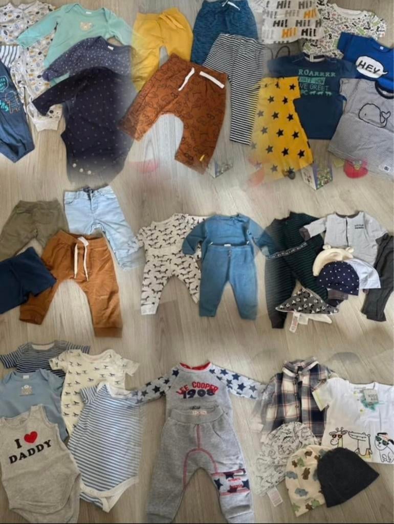 Babykleding pakket maat 68/74 - H&M, C&A, Hema, Zeeman, Ophalen of Verzenden, Zo goed als nieuw, Jongetje of Meisje