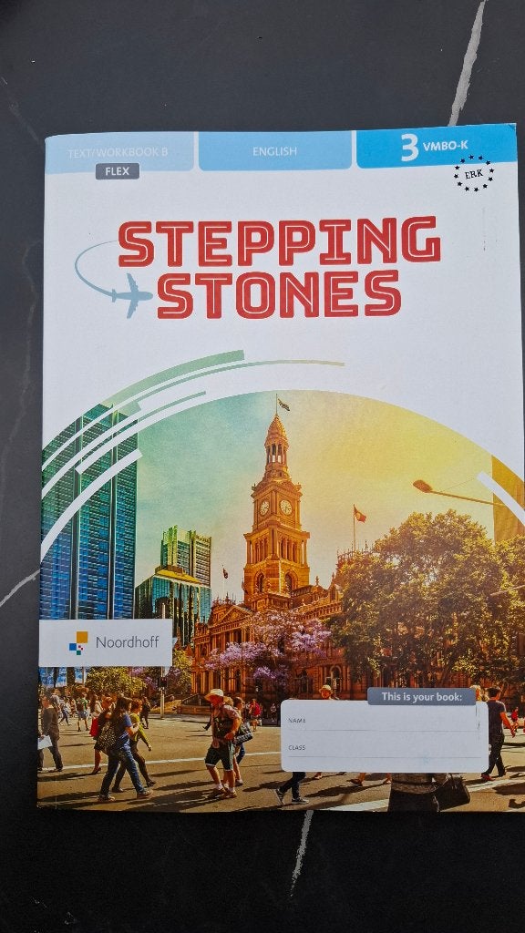 Stepping Stones | 3 VMBO | English | Text/Workbook A en B, Boeken, Engels, Noordhoff, Ophalen of Verzenden, Gelezen