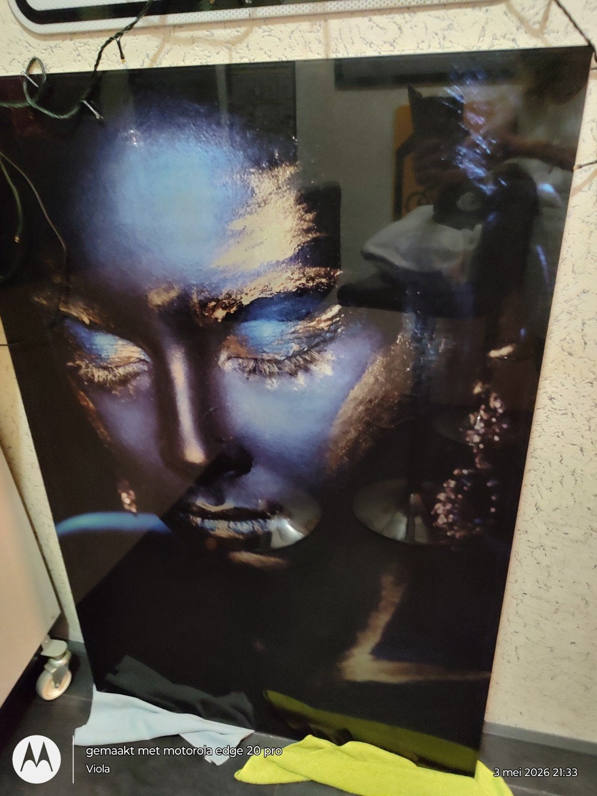 glasschilderij, Ophalen, Zo goed als nieuw, Schilderij, 75 tot 100 cm