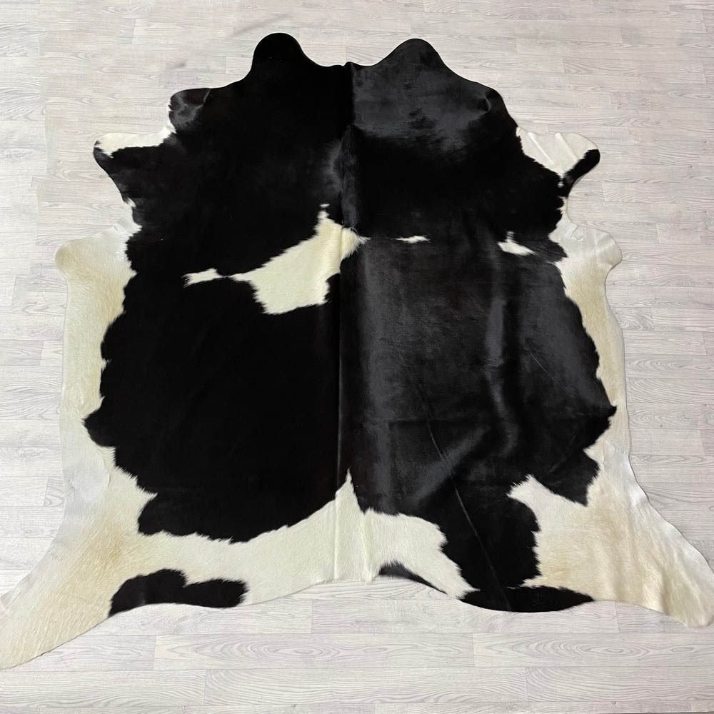 Koeienhuid zwart bruin creme 245x240cm | Lederstore, Landelijk, modern, Scandinavisch, industrieel, Zwart, 200 cm of meer, Overige vormen