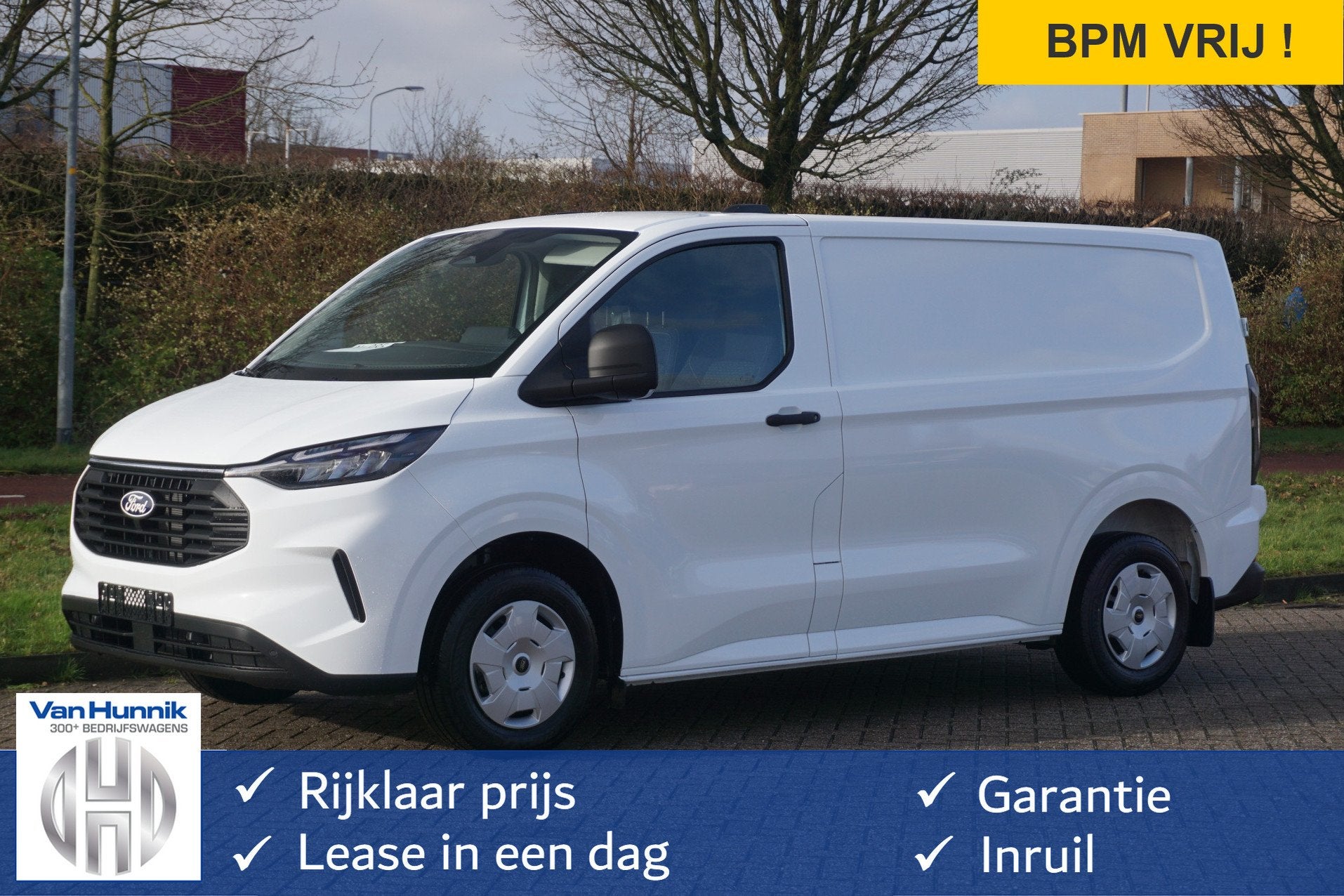 Ford Transit Custom 280S 110PK Trend BPM VRIJ 13" Scherm App, Auto's, Bestelauto's, Voorwielaandrijving, Gebruikt, 4 cilinders
