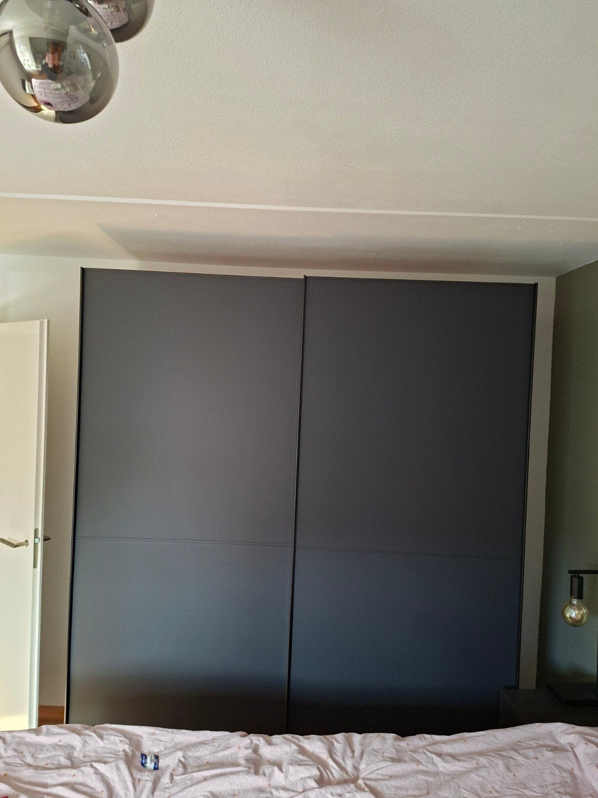 zwarte linnenkast met schuifdeur, Met deur(en), 200 cm of meer, Nieuw, 200 cm of meer