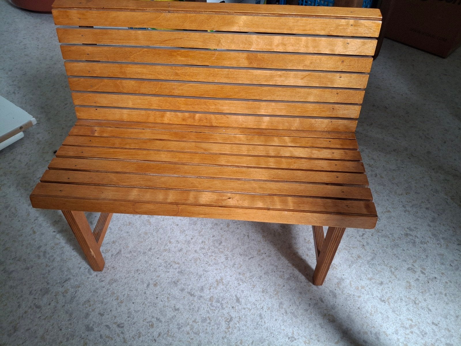 Houten poppenbankje / mini bankje, Ophalen of Verzenden