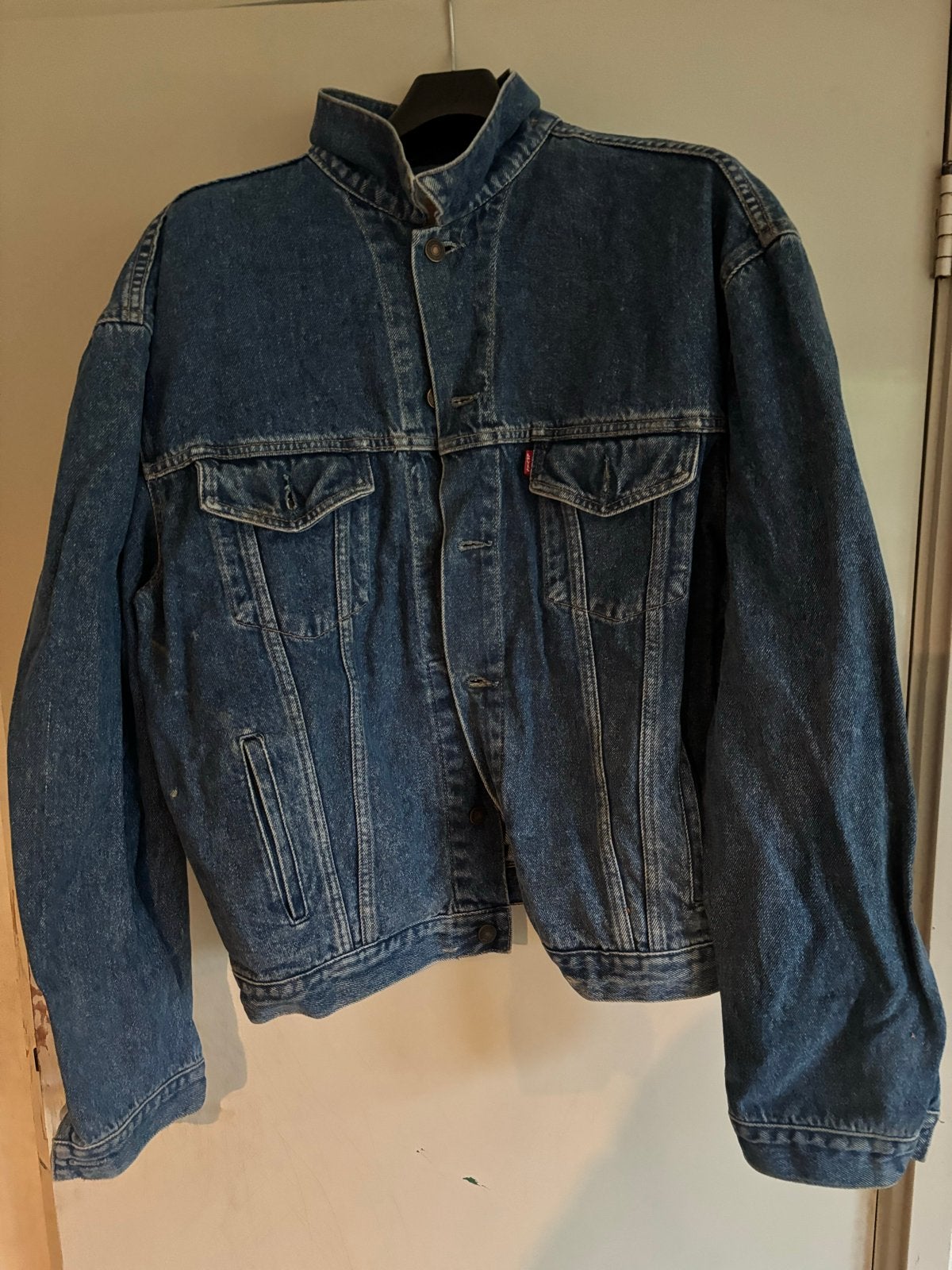 Vintage Levi's spijkerjack - Maat XL, Ophalen of Verzenden, Gedragen, Maat 46/48 (XL) of groter, Blauw