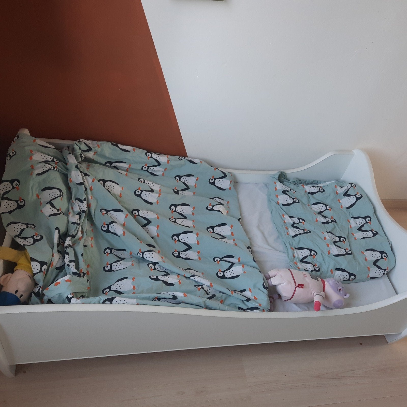 juniorbed wit, Ophalen, Gebruikt, 70 tot 85 cm, 140 tot 160 cm