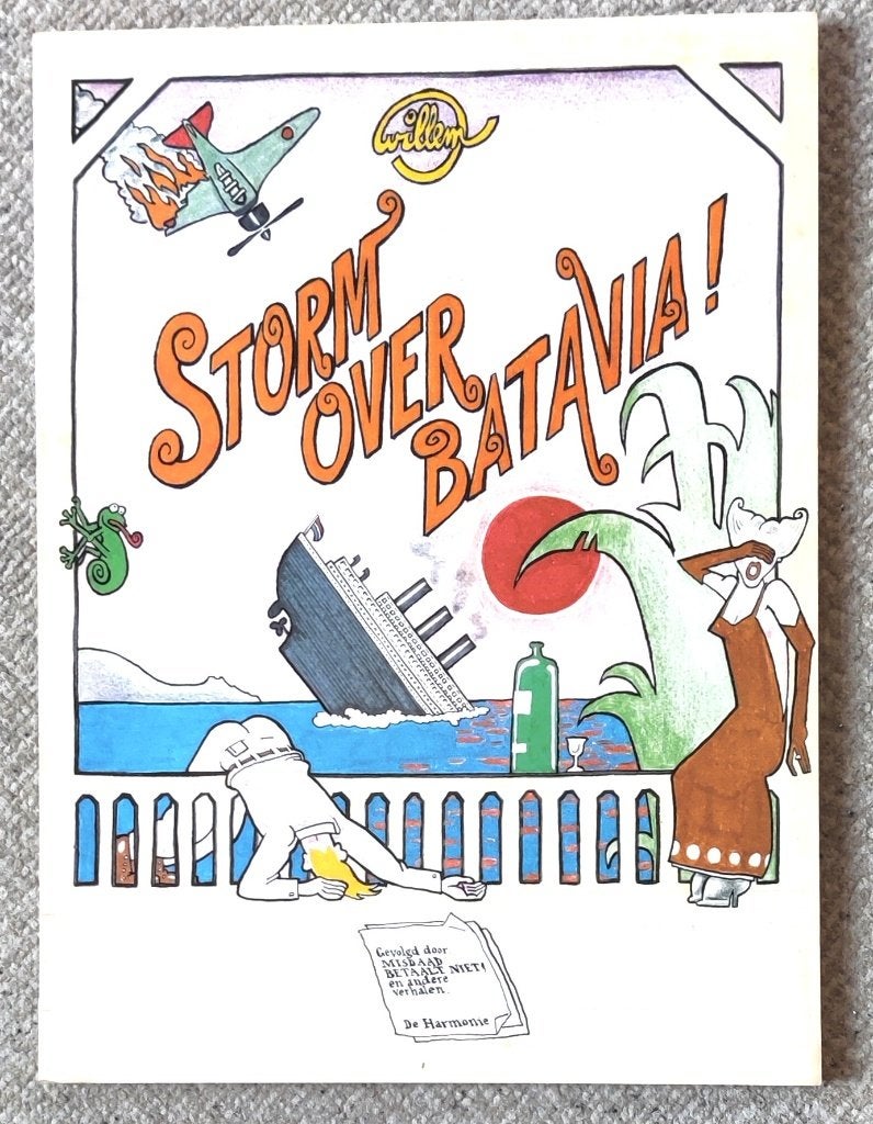 Willem stripalbum Storm over Batavia 1e druk 1975, Eén stripboek, Ophalen of Verzenden, Zo goed als nieuw