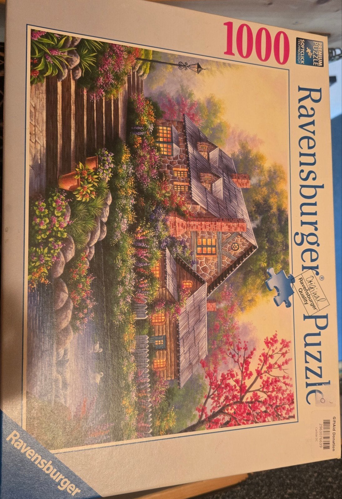 Ravensburger Legpuzzel 1000 stukjes - Huisje aan het water, Ophalen of Verzenden, 500 t/m 1500 stukjes, Zo goed als nieuw, Legpuzzel
