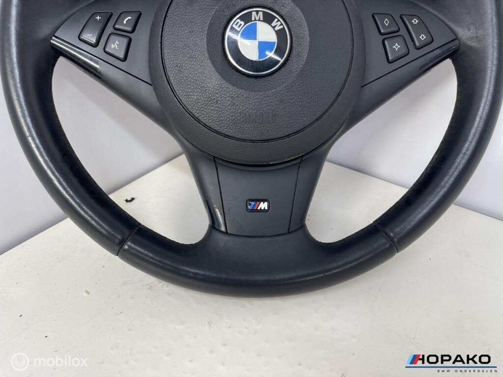 Stuurwiel leder BMW 5 serie E60 E61 - startstop s, Gebruikt, Einsteinlaan 5, rijswijk, Bmw, Ophalen of Verzenden