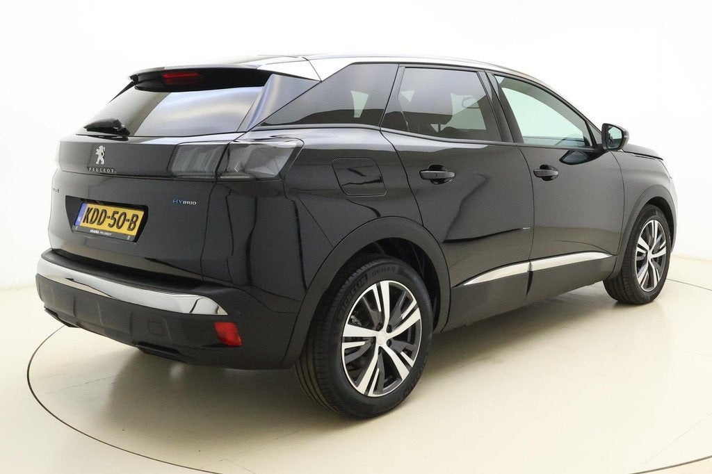 Peugeot 3008 1.6 HYbrid 180 Allure Pack Business | Automaat, Auto's, Euro 6, 181 pk, Leder en Stof, Zwart