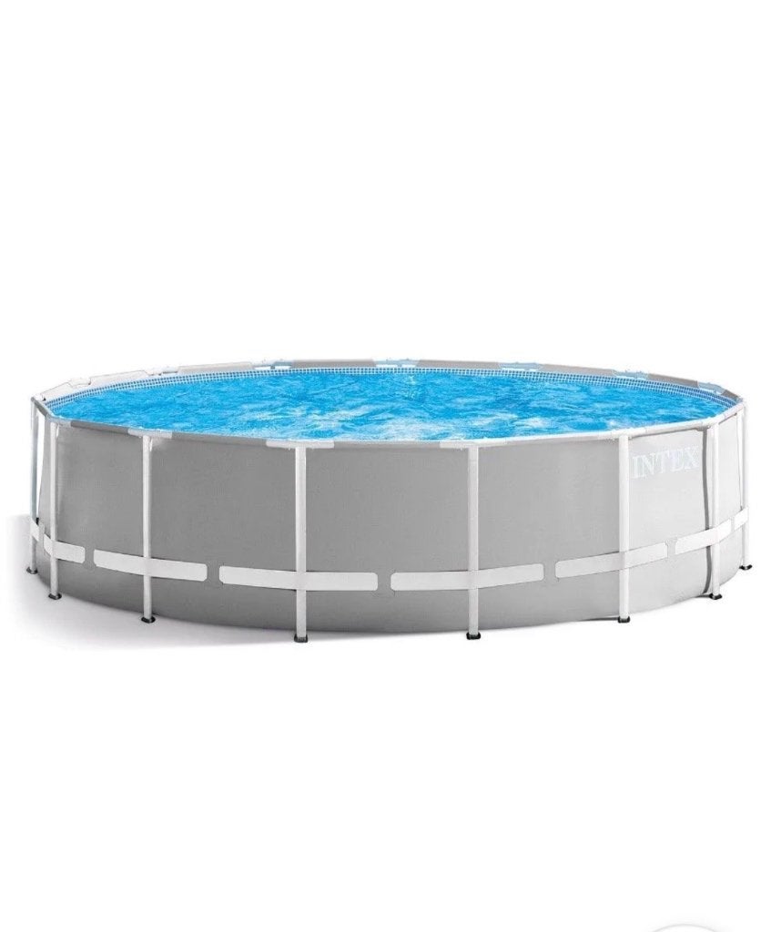 Intex metal frame pool - ø 457 x 122 cm met filterpomp, Rond, Ophalen, 120 cm of meer, 300 cm of meer