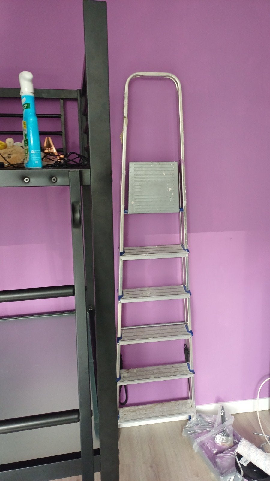 Muurverf paars gamma keuken/badkamer >2.5L + rollers, Ophalen, Nieuw