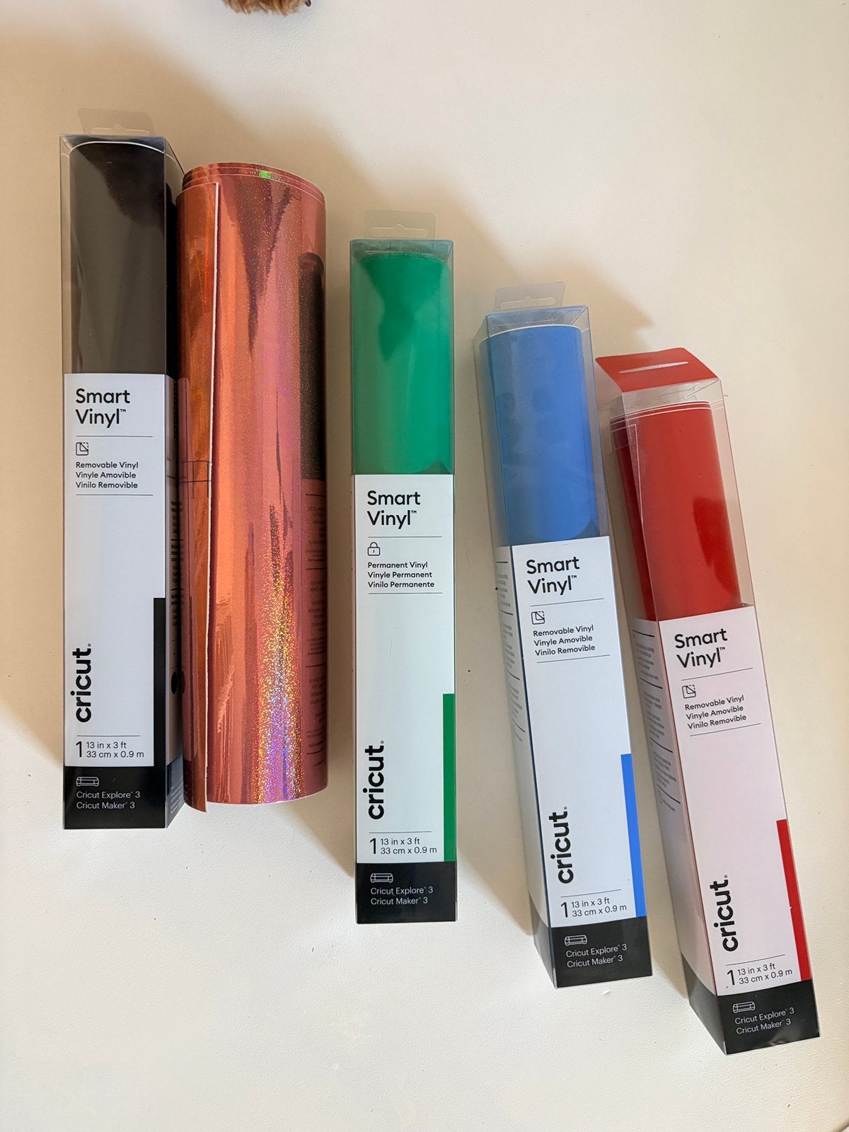 Cricut Smart Vinyl – 5 rollen | Diverse kleuren, Ophalen of Verzenden, Nieuw, Potlood of Stift