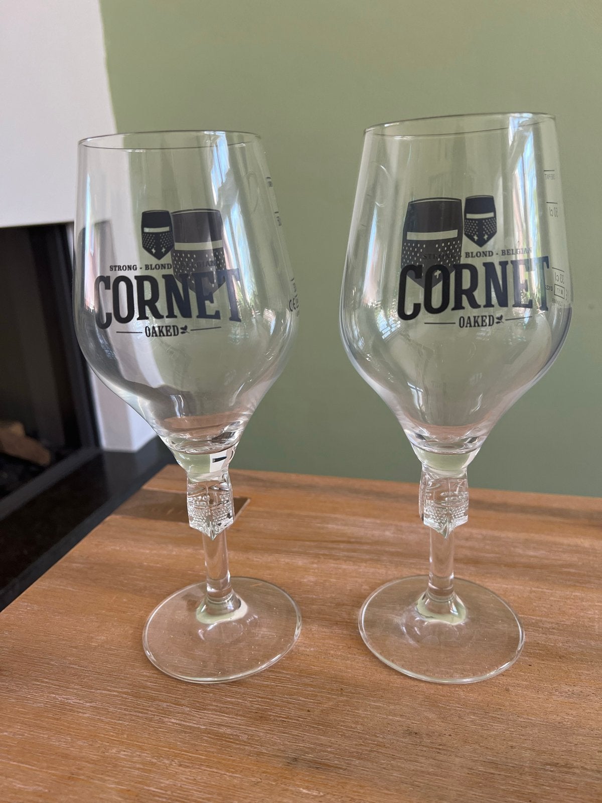 Set van 2 Cornet bierglazen, Verzamelen, Ophalen, Zo goed als nieuw